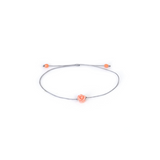 LORENA PESTANA PULSERA DIJE ROSA