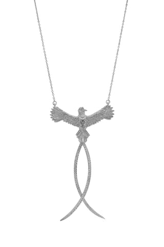 SOPHIE QUETZAL NECKLACE SMALL SILVER