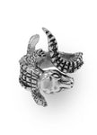 SOPHIE ANILLO COCODRILO SILVER