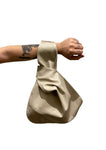 JUANA DE MEXICO KNOT BAG GREIGE