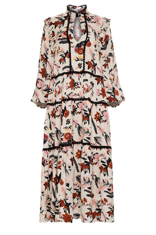 CAROLINA K DOM DUSTY FLORAL DRESS